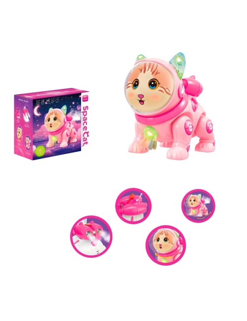 Gato Astronauta Robot Movimiento Luces Sonido Juguete Niños