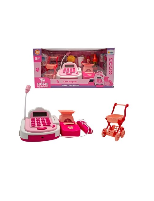 Caja Registradora Carrito De Compras Juguete + Baterias
