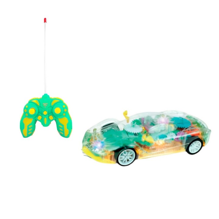 Carro Control Remoto Engranaja Recargable Luces Juguete