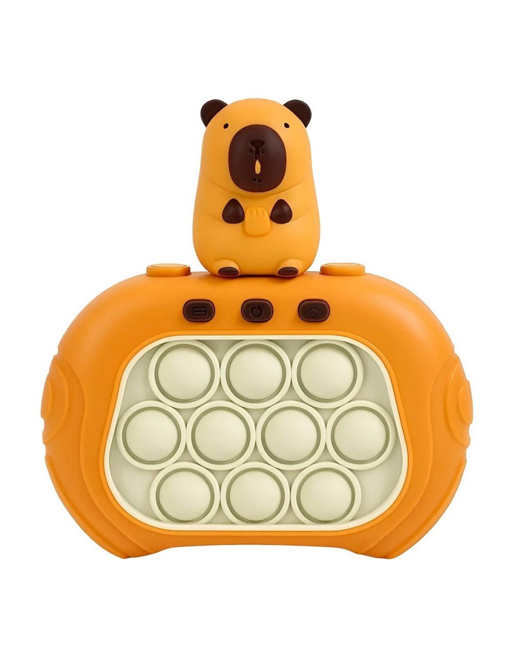 Juego De Memoria Luz Y Sonido Popit Push Capibara + Bateria