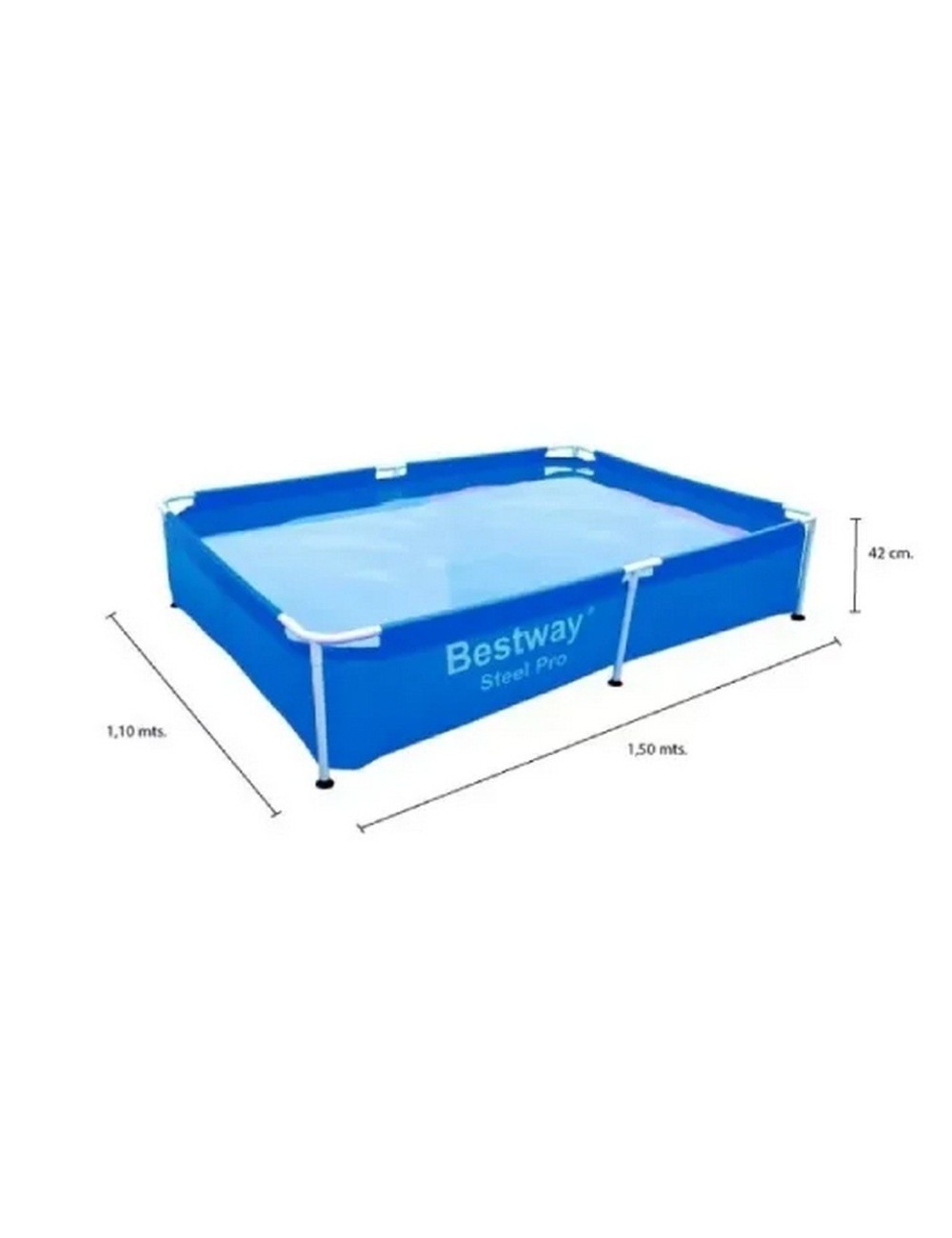 Pileta Estructural Bestway Steel Pro 10472 1.50m De Ancho