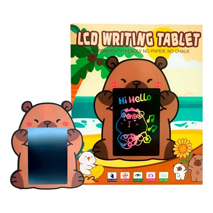 Tablero Mágico Capibara Lcd Colores Tabla Dibujo Escritura