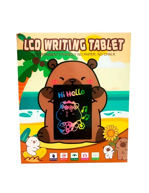 Tablero Mágico Capibara Lcd Colores Tabla Dibujo Escritura