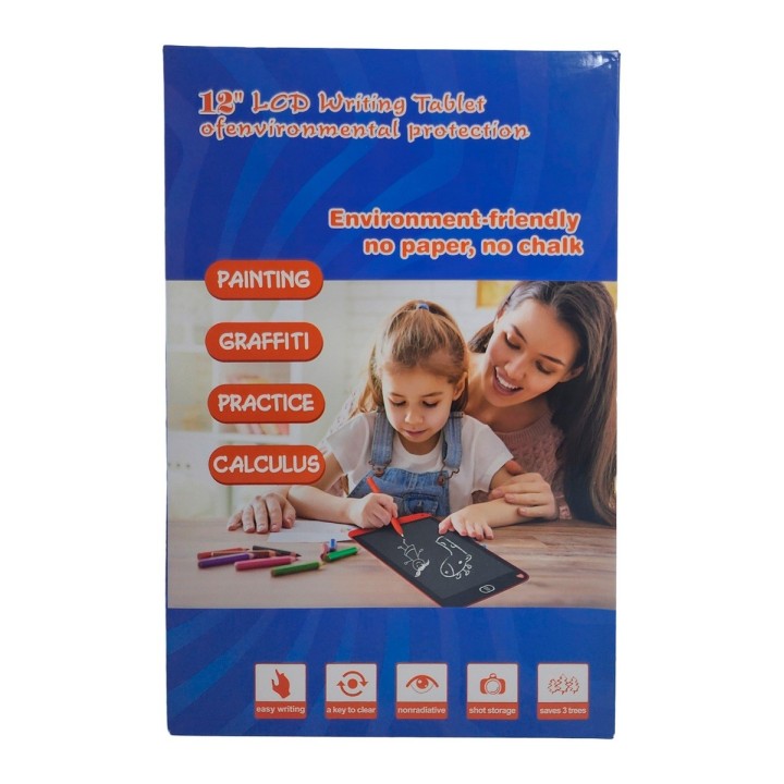 Tablero Mágico Lcd 12 Pulgadas Color Tabla Dibujo Escritura