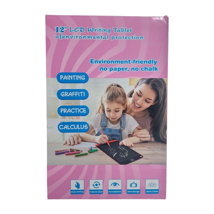 Tablero Mágico Lcd 12 Pulgadas Color Tabla Dibujo Escritura