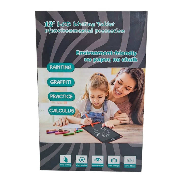 Tablero Mágico Lcd 12 Pulgadas Color Tabla Dibujo Escritura