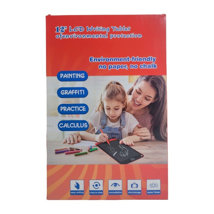 Tablero Mágico Lcd 12 Pulgadas Color Tabla Dibujo Escritura