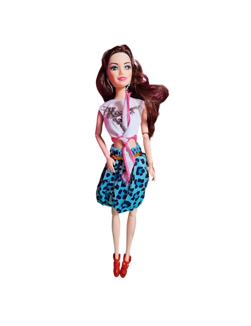 Muñeca Con Vestido + Casa De Mascotas Y Mascotas Accesorios