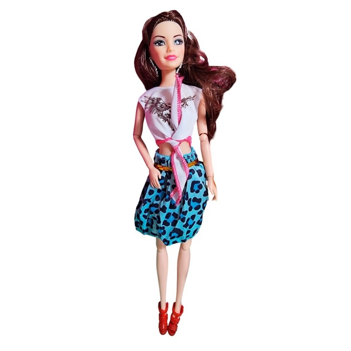 Muñeca Con Vestido + Casa De Mascotas Y Mascotas Accesorios