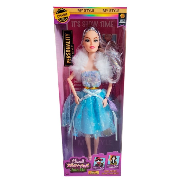 Muñeca Con Vestido Y Bufanda Juguete Niñas Interactivo