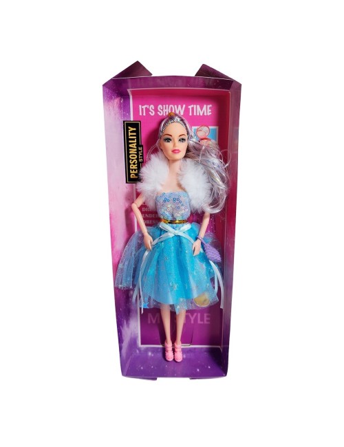 Muñeca Con Vestido Y Bufanda Juguete Niñas Interactivo