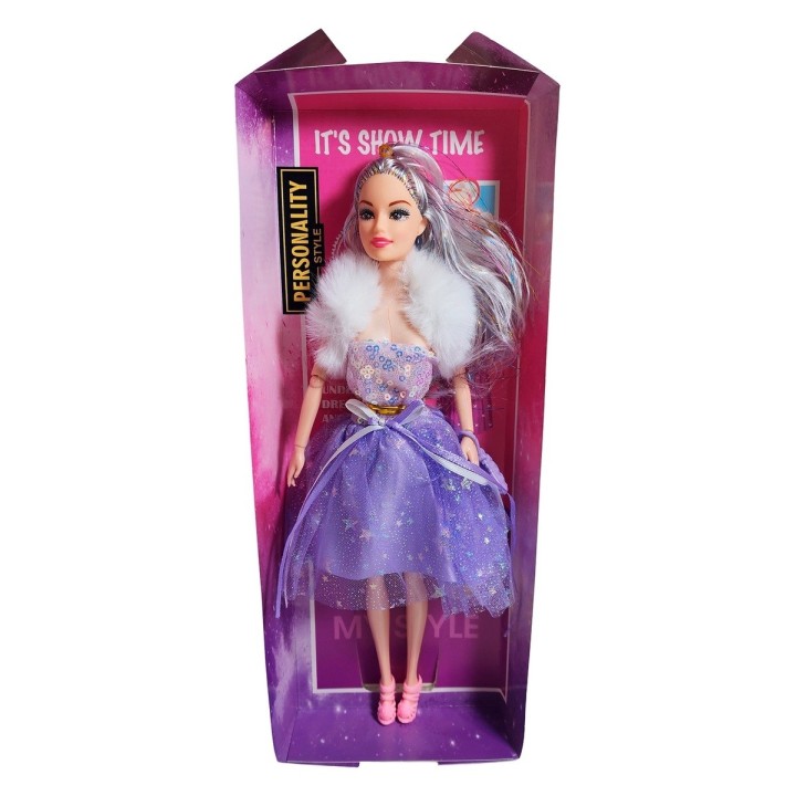 Muñeca Con Vestido Y Bufanda Juguete Niñas Interactivo
