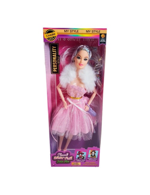 Muñeca Con Vestido Y Bufanda Juguete Niñas Interactivo