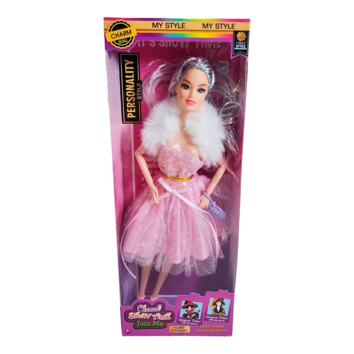 Muñeca Con Vestido Y Bufanda Juguete Niñas Interactivo