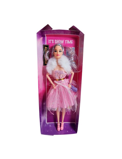 Muñeca Con Vestido Y Bufanda Juguete Niñas Interactivo