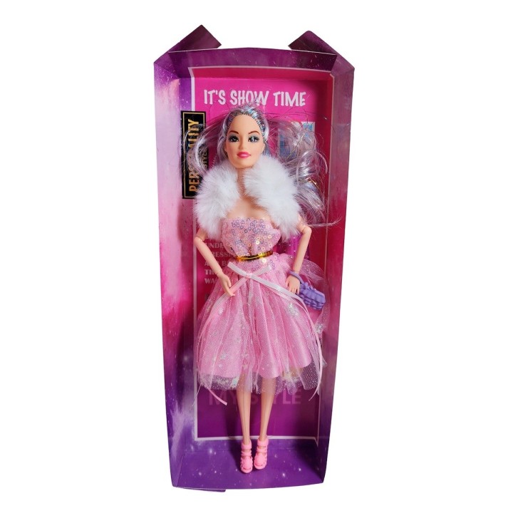 Muñeca Con Vestido Y Bufanda Juguete Niñas Interactivo