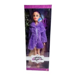 Muñeca Abrigo Peludo Juguete Niñas Interactivo + Accesorio