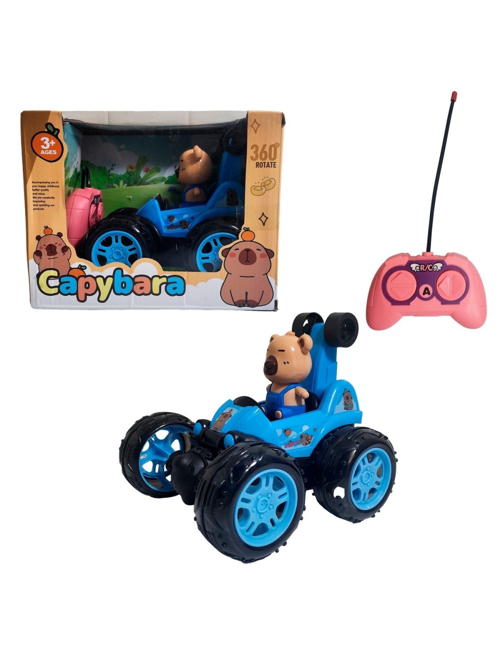 Carro Capibara Control Remoto Recargable Juguete Niños