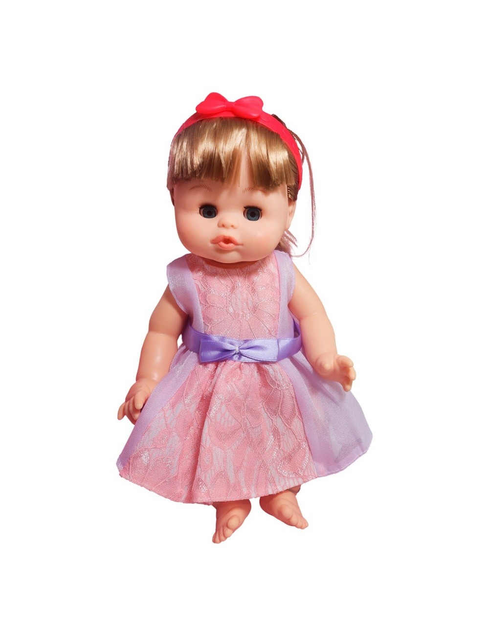 Muñeca Vestido Bacinilla Tetero Peine + Pañal Juguete Niñas