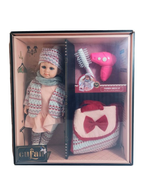 Muñeca Realista Juguete + Bolso Y Accesorios Juguete Niñas