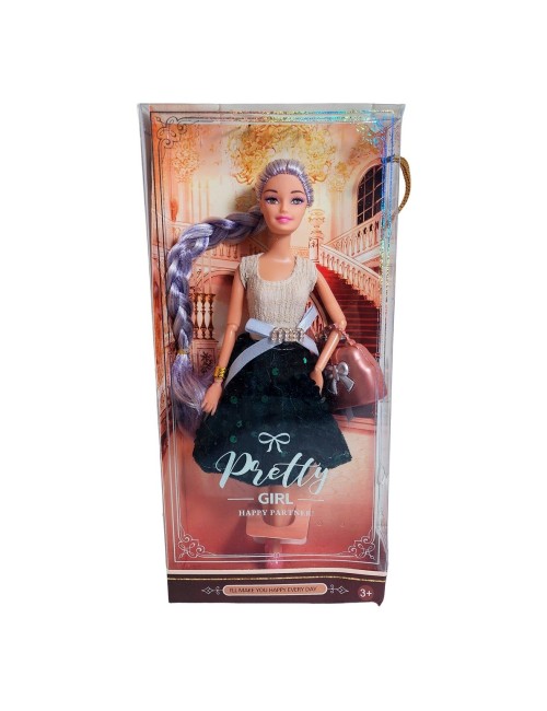 Muñeca Realista Elegante + Bolso Juguete Niñas Interactiva