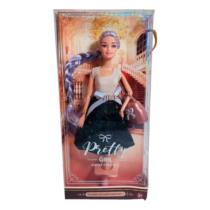 Muñeca Realista Elegante + Bolso Juguete Niñas Interactiva