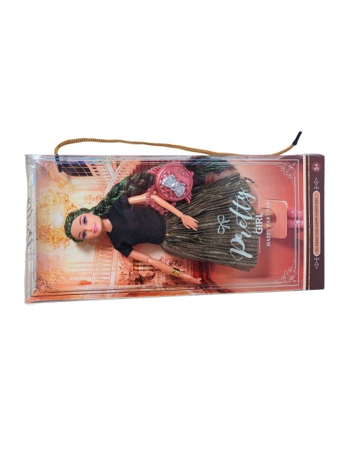 Muñeca Realista Elegante + Bolso Juguete Niñas Interactiva