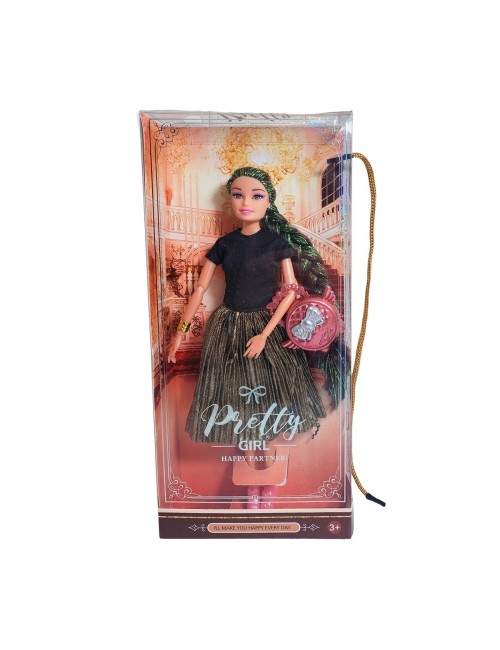 Muñeca Realista Elegante + Bolso Juguete Niñas Interactiva