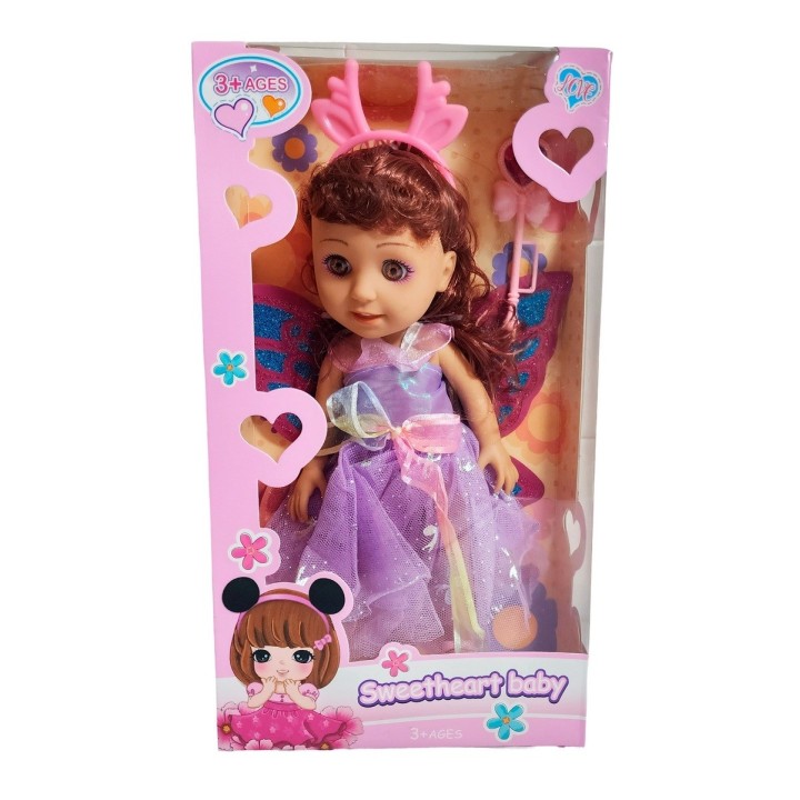 Muñeca Hada Princesa Con Alas Juguete Niñas Interactiva