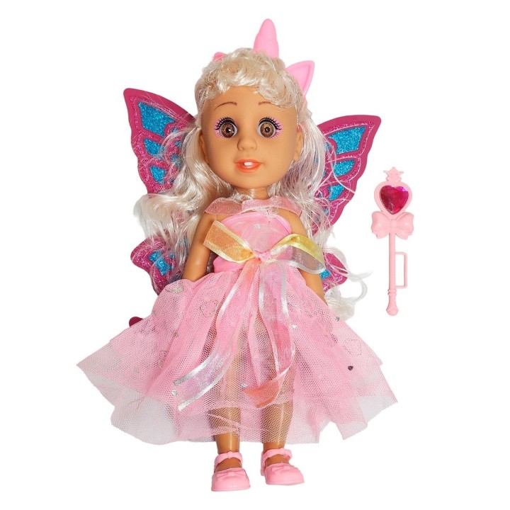 Muñeca Hada Princesa Con Alas Juguete Niñas Interactiva