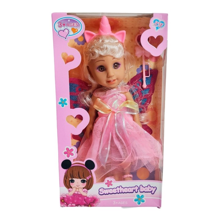 Muñeca Hada Princesa Con Alas Juguete Niñas Interactiva