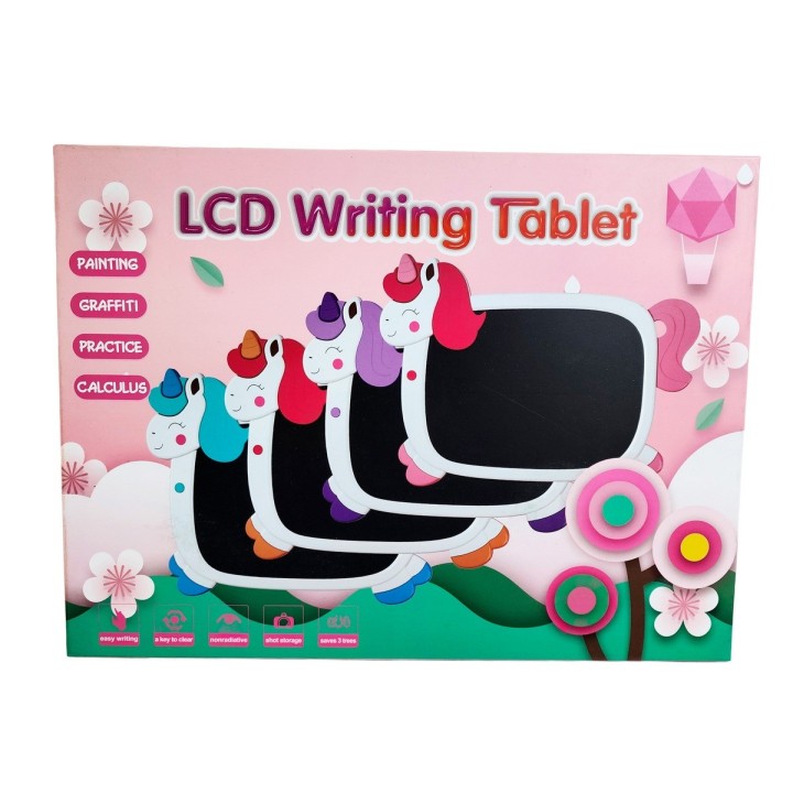 Tablero Mágico Lcd Colores Tabla Dibujo Escritura Unicornio