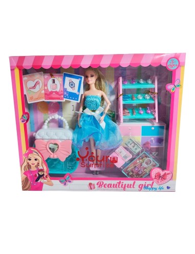 Muñeca Vestido Juguete Niñas + Accesorios De Moda