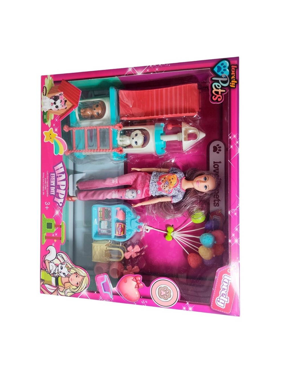 Muñeca Vestido Juguete Niñas + Mascotas Y Accesorios