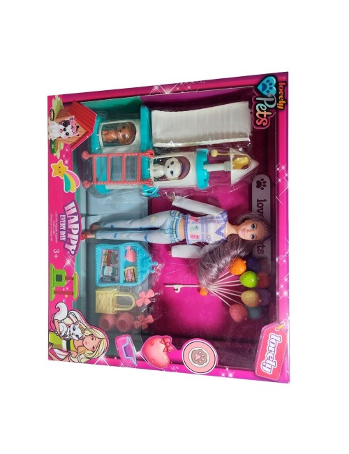 Muñeca Vestido Juguete Niñas + Mascotas Y Accesorios