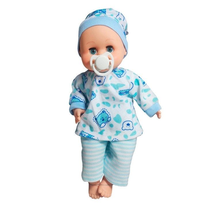 Muñeco Bebe Tierno Bebote Pijama Con Chupo Juguete Niñas