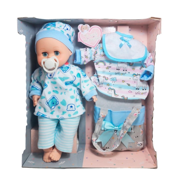 Muñeco Bebe Tierno Bebote Pijama Con Chupo Juguete Niñas