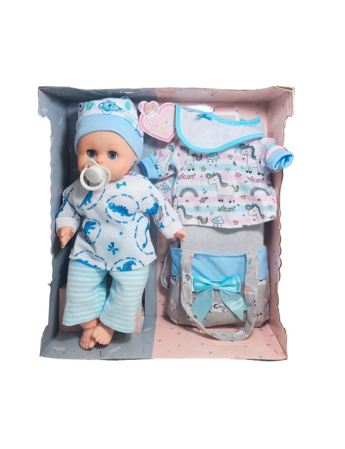 Muñeco Bebe Tierno Bebote Pijama Con Chupo Juguete Niñas