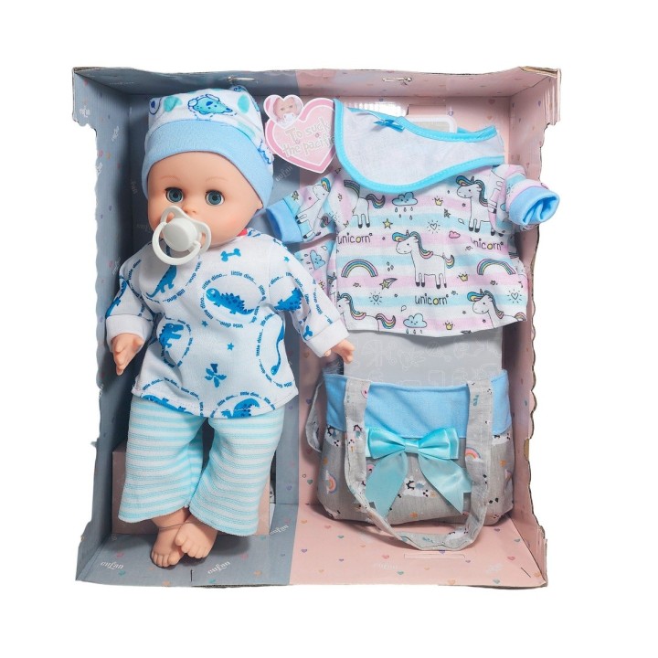 Muñeco Bebe Tierno Bebote Pijama Con Chupo Juguete Niñas