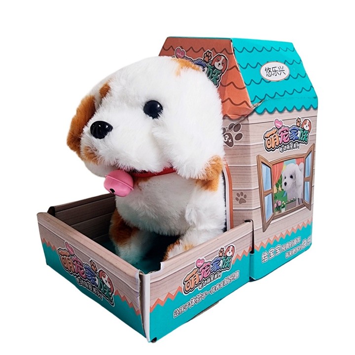 Perro Manchitas Robot Casa Juguete Interactivo + Bateria