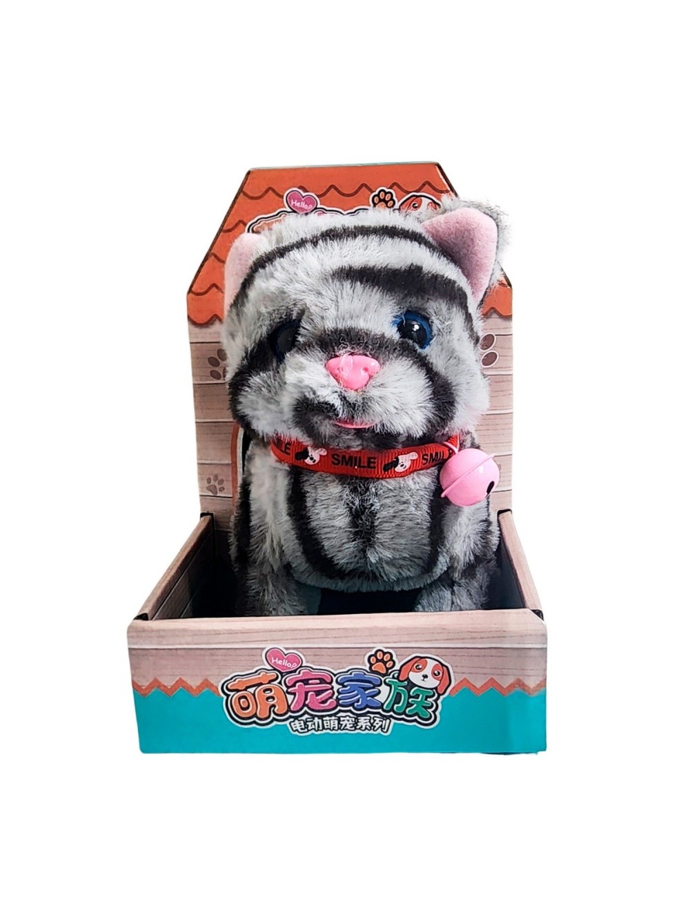 Gato Rayitas Robot Casa Juguete Interactivo + Bateria