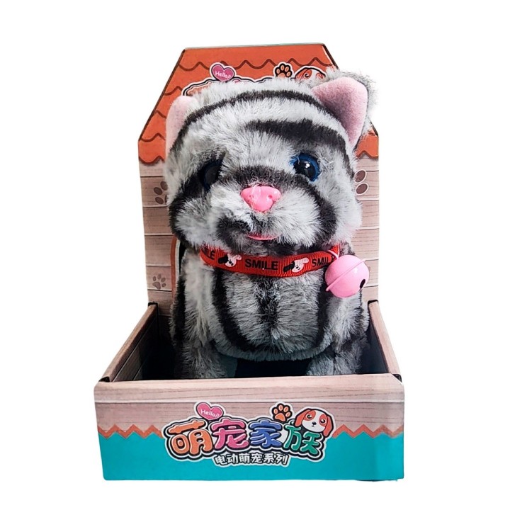Gato Rayitas Robot Casa Juguete Interactivo + Bateria