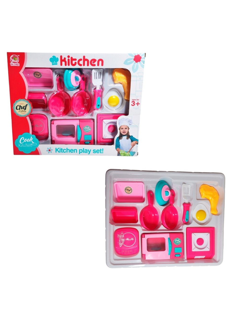 Cocina De Juguete Interactiva Utencilios Niñas Didactico