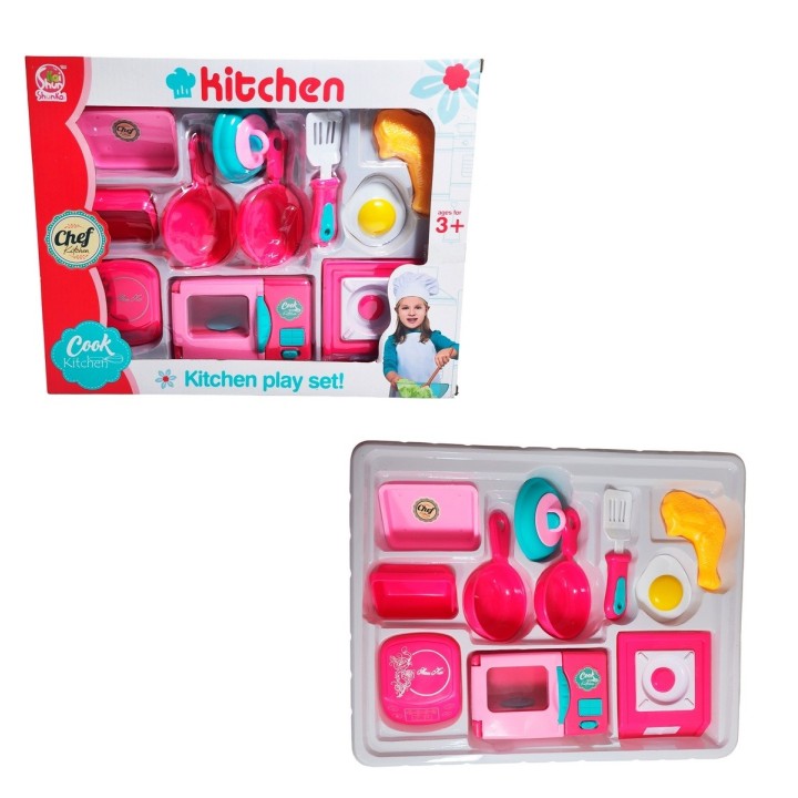 Cocina De Juguete Interactiva Utencilios Niñas Didactico