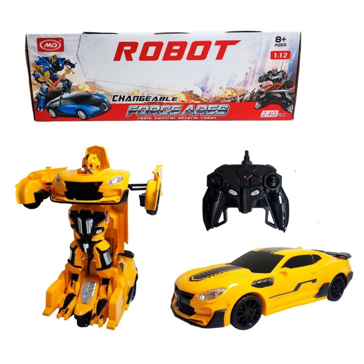 Carro Control Remoto Convierte En Robot Transformers Grande
