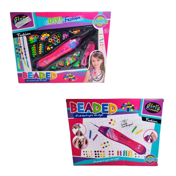 Set Kit Para Hacer Pulseras Peinados Trenzas Cabello Fashion