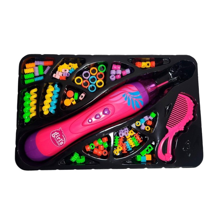 Set Kit Para Hacer Pulseras Peinados Trenzas Cabello Fashion