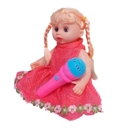 Muñeca Vestido Con Microfono En Bolso Juguete Niñas