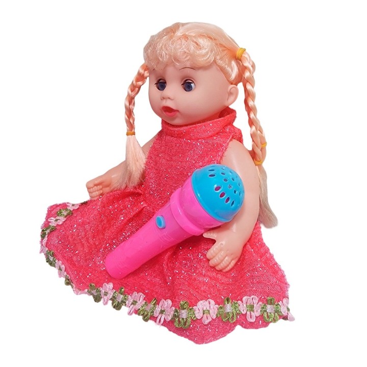 Muñeca Vestido Con Microfono En Bolso Juguete Niñas