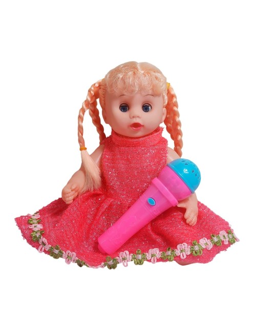 Muñeca Vestido Con Microfono En Bolso Juguete Niñas